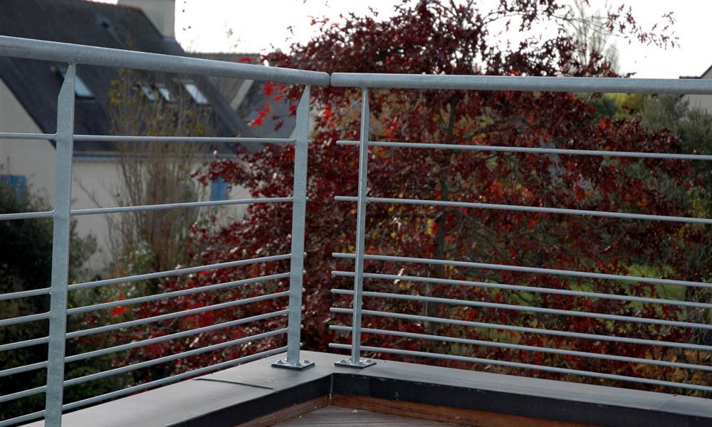 Garde corps extérieur  sur mesure en inox - 