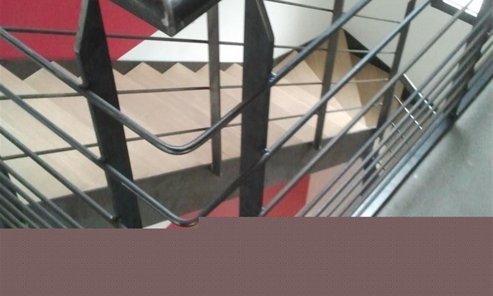Garde corps intérieur sur mesure en acier vernis - 