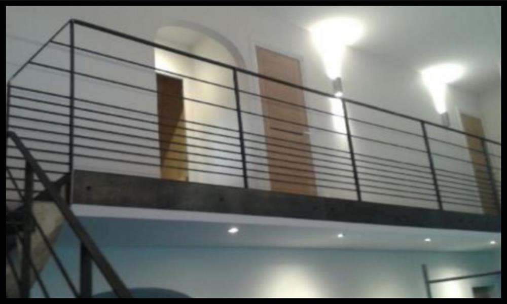Garde corps intérieur , lisse horizontale avec différents espacements ARINOX - 