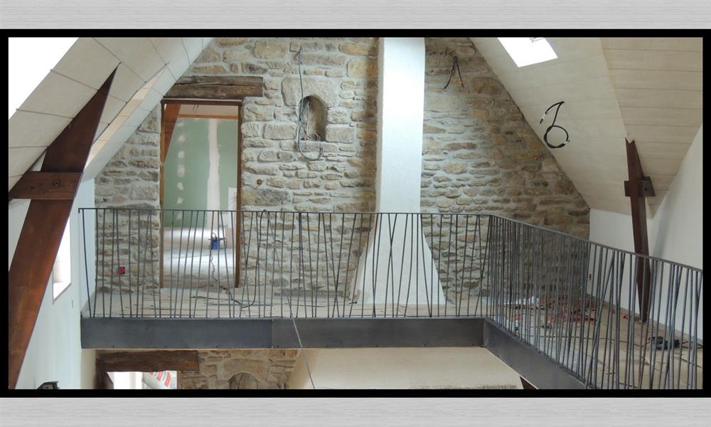 garde corps  acier sur mesure sur mezzanine ARINOX - 
