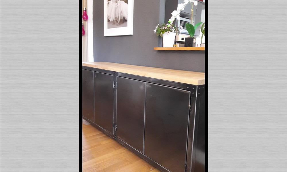 Meuble acier bois -ARINOX - 