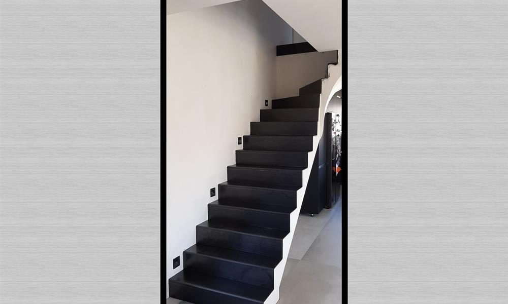 Habillage escalier béton ARINOX