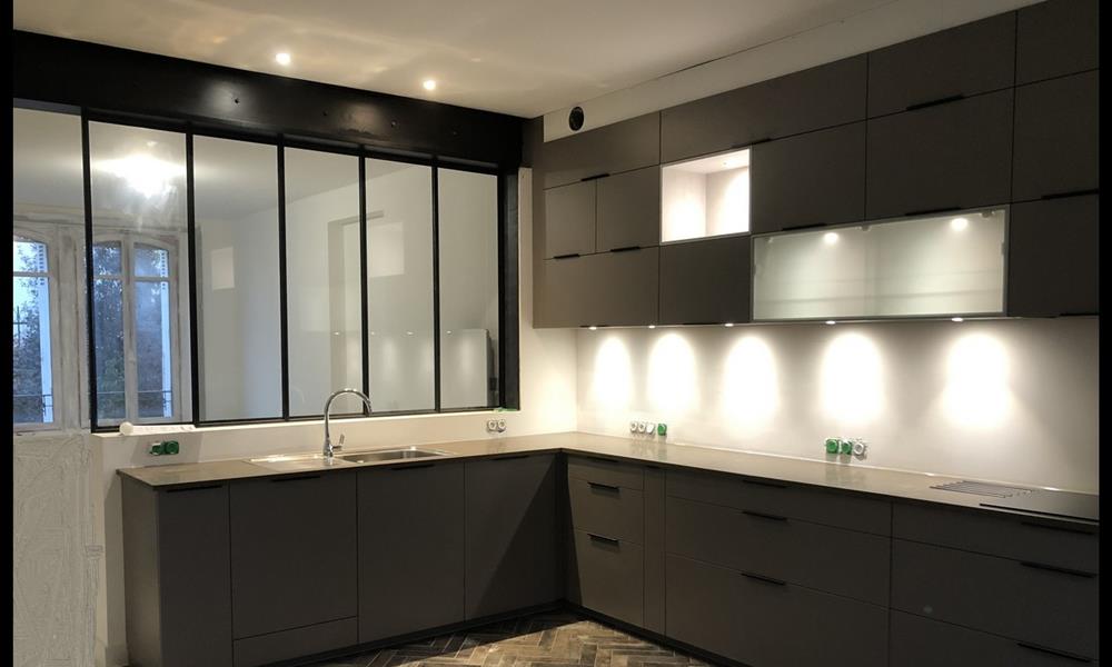 Verrière thermolaquée sous IPN lors d'une rénovation : ARINOX - 