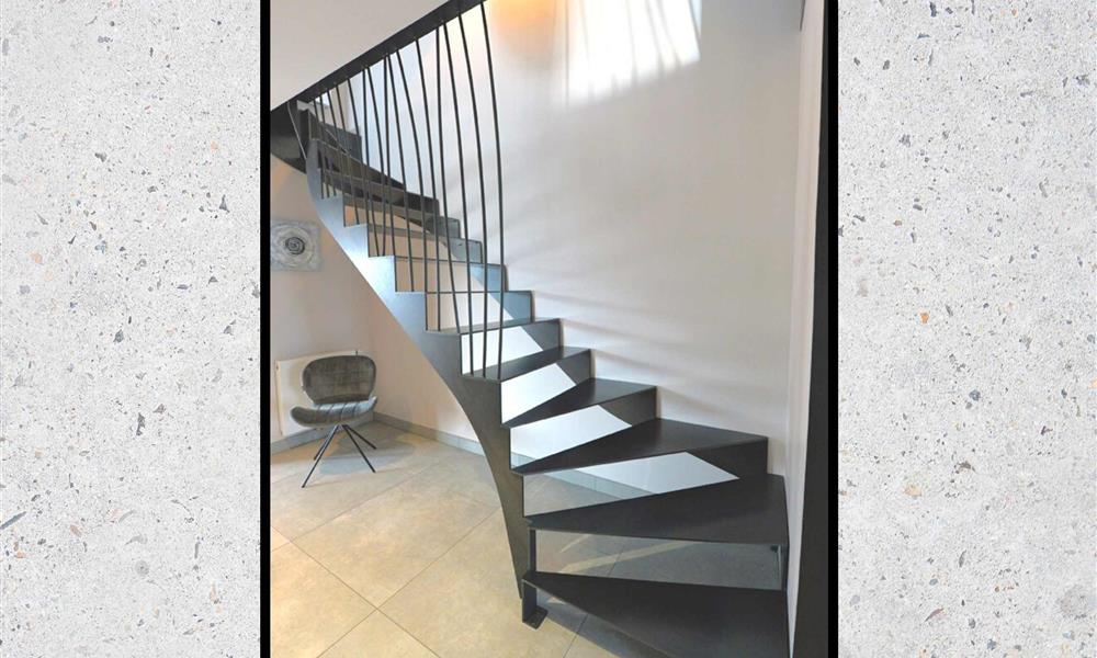 Escalier tout acier style roseaux ARINOX - 