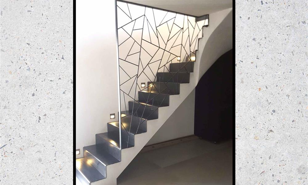 Habillage escalier béton ARINOX - 