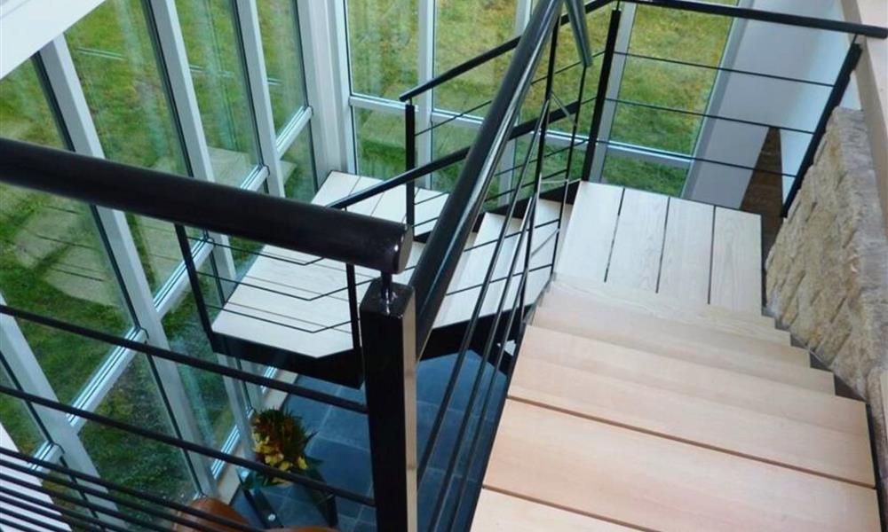 Escalier bois acier  ARINOX - 