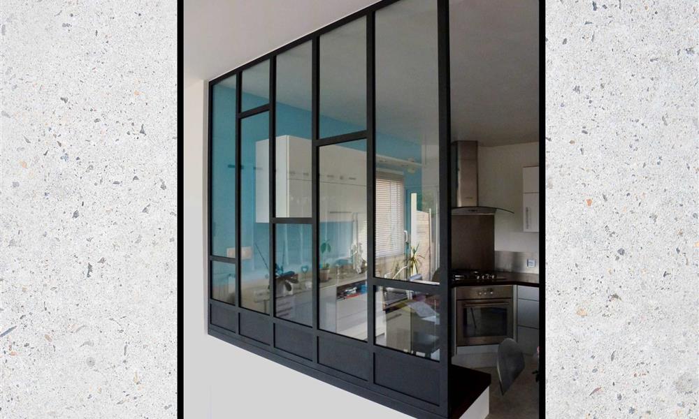 Verrière avec montants décoratifs personalisés ARINOX - 