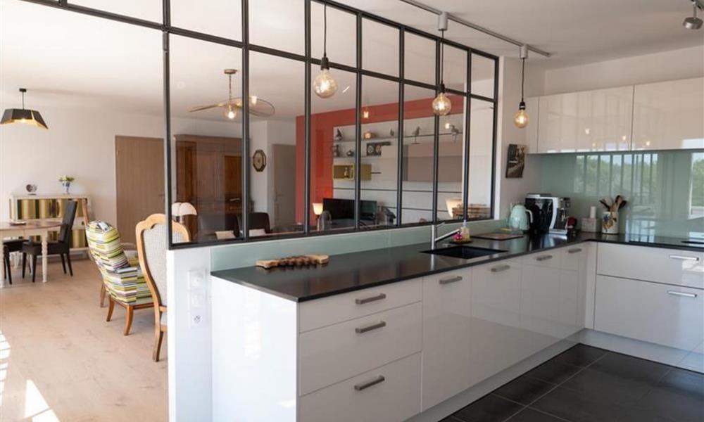 Verrière style atelier avec imposte ARINOX - 