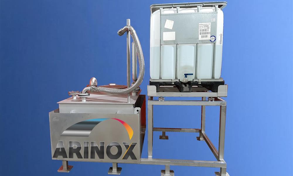 Vidangeur conteneur bascueleur IBC pesage - ARINOX - 
