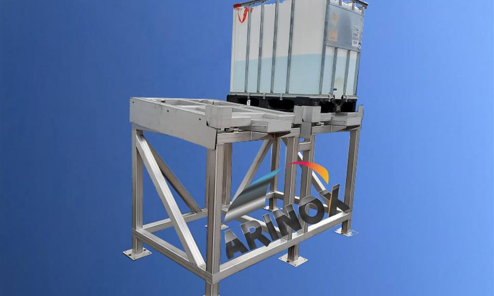 Vidangeur container IBC GRV pèse pour réservoir rocking- ARINOX - 