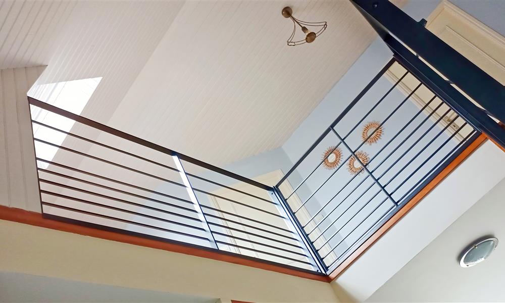 Remplacement garde-corps bois par un garde-corps acier ARINOX - 