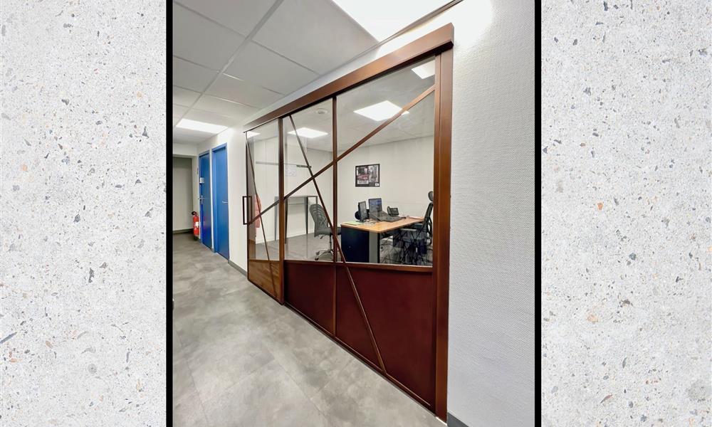 Verrière design thermolaquée aspect corten ARINOX - 
