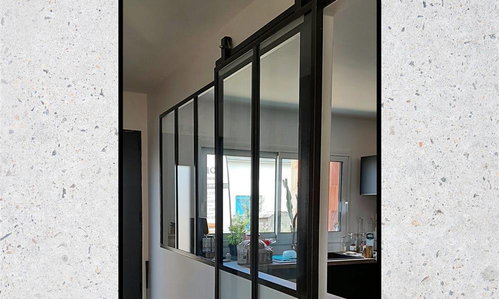 Détail rail sur verrière sur mesure  ARINOX - 