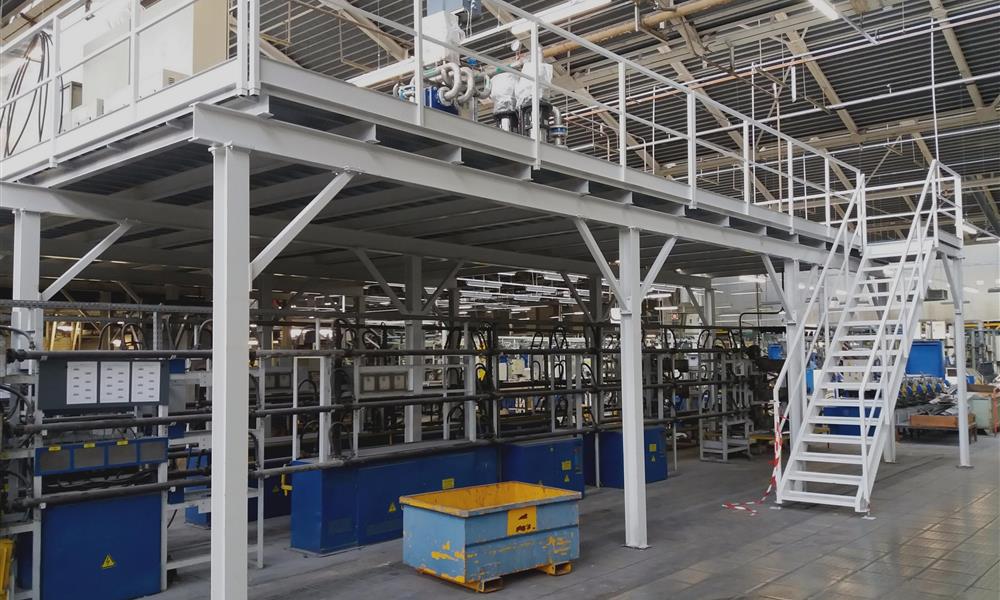 Passerelle peinte - 