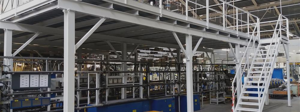 Passerelle peinte - 