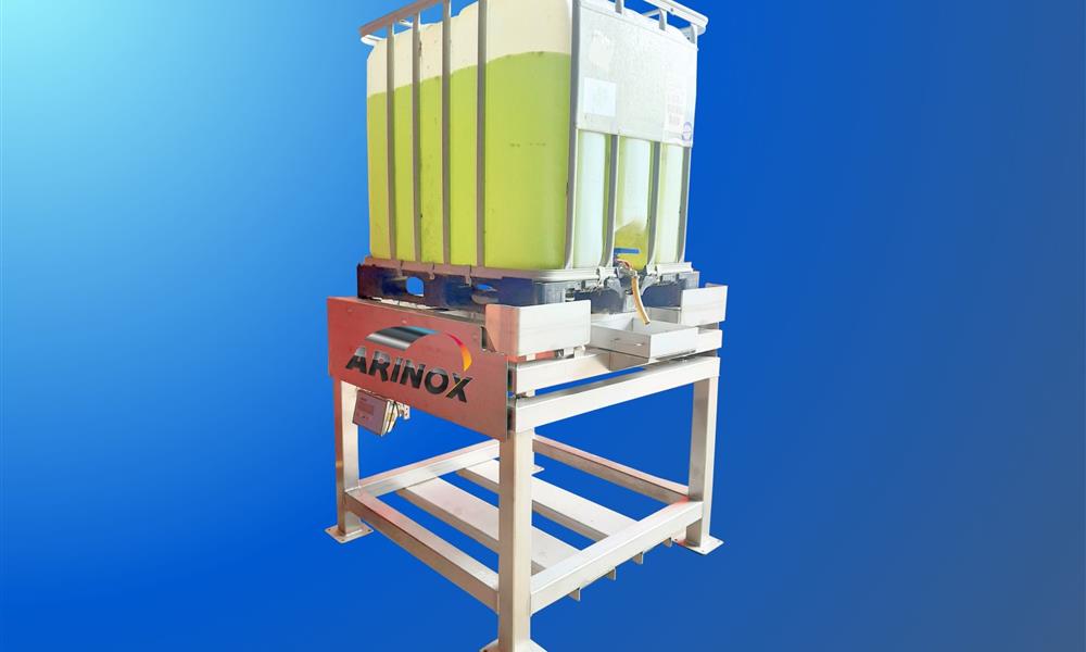 Pesage Inclineur bascule cuve IBC / réservoir rocking - ARINOX - 