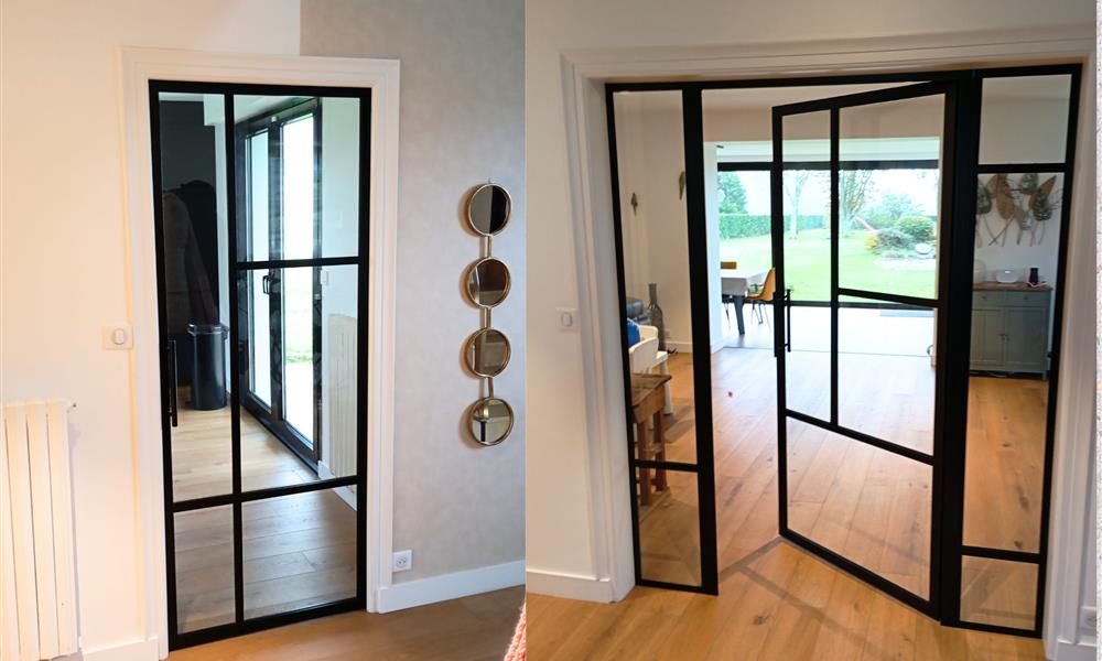 Porte style verrière Mondrian ARINOX  - 