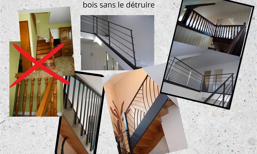 transformez votre vieil escalier en bois sans le détruire. ARINOX - 